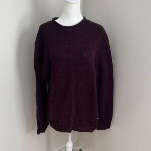 Men's Nautica Burgundy Sweater